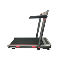 Load image into Gallery viewer, Treadmill with folded handlebar on a white background