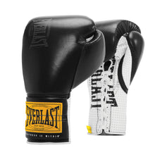 Load image into Gallery viewer, 1910 PRO SPARRING LACED LEATHER TRAINING GLOVES - BLACK & WHITE