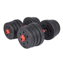 Load image into Gallery viewer, 30KG VINYL BARBELL & DUMBBELL SET