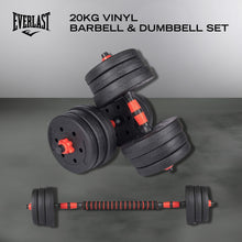 Load image into Gallery viewer, 20KG VINYL BARBELL & DUMBBELL SET