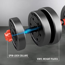 Load image into Gallery viewer, 20KG VINYL BARBELL & DUMBBELL SET