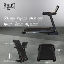 Load image into Gallery viewer, EVERLAST FORTIS TREADMILL with Bluetooth & Fitness Apps