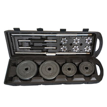 Load image into Gallery viewer, 50KG CAST IRON BARBELL & DUMBBELL SET
