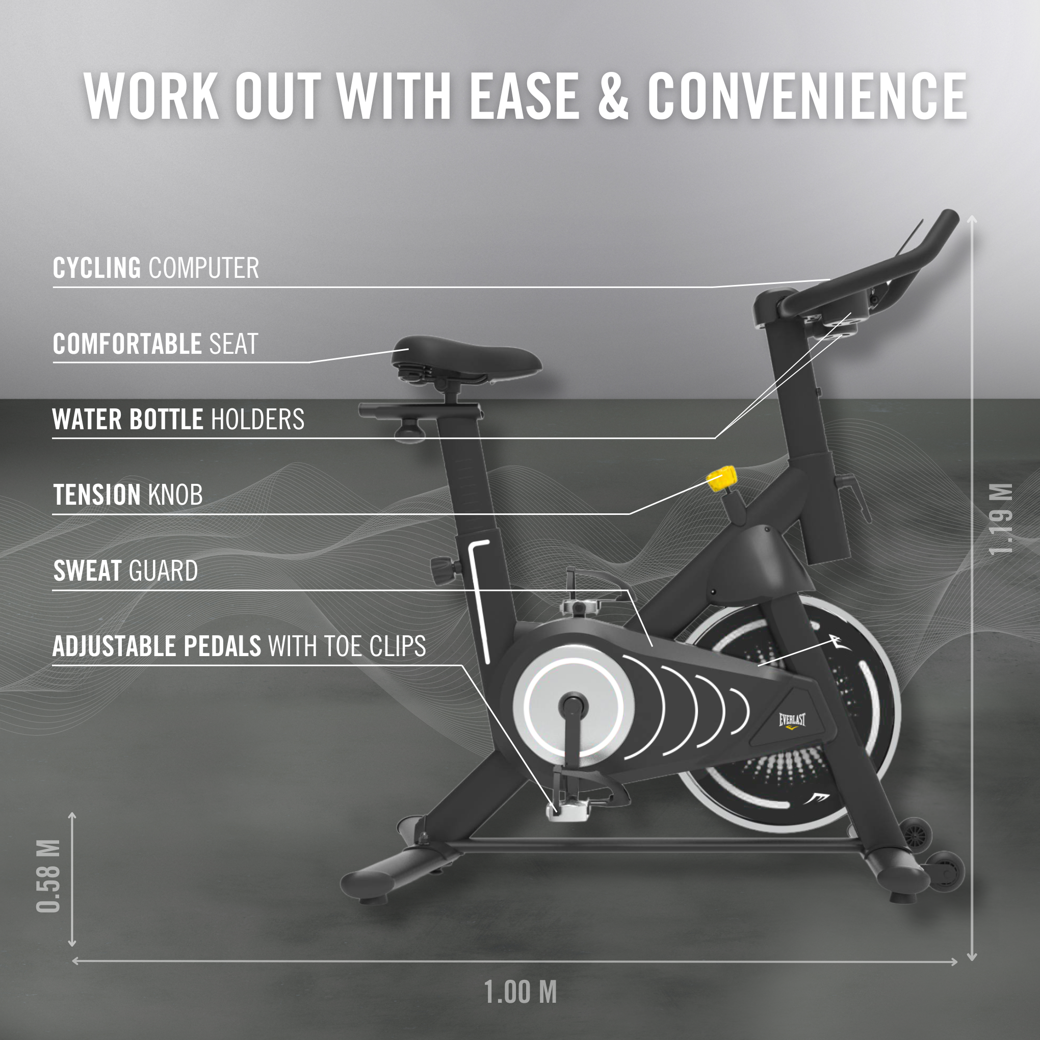 洋楽 e Harrison with EC Days Of Speed Everlast Enduro Spin Bike | Magnetic Resistance Indoor Cycle