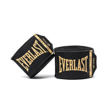 Load image into Gallery viewer, ELITE 180&#39;&#39; HAND WRAPS - BLACK &amp; GOLD
