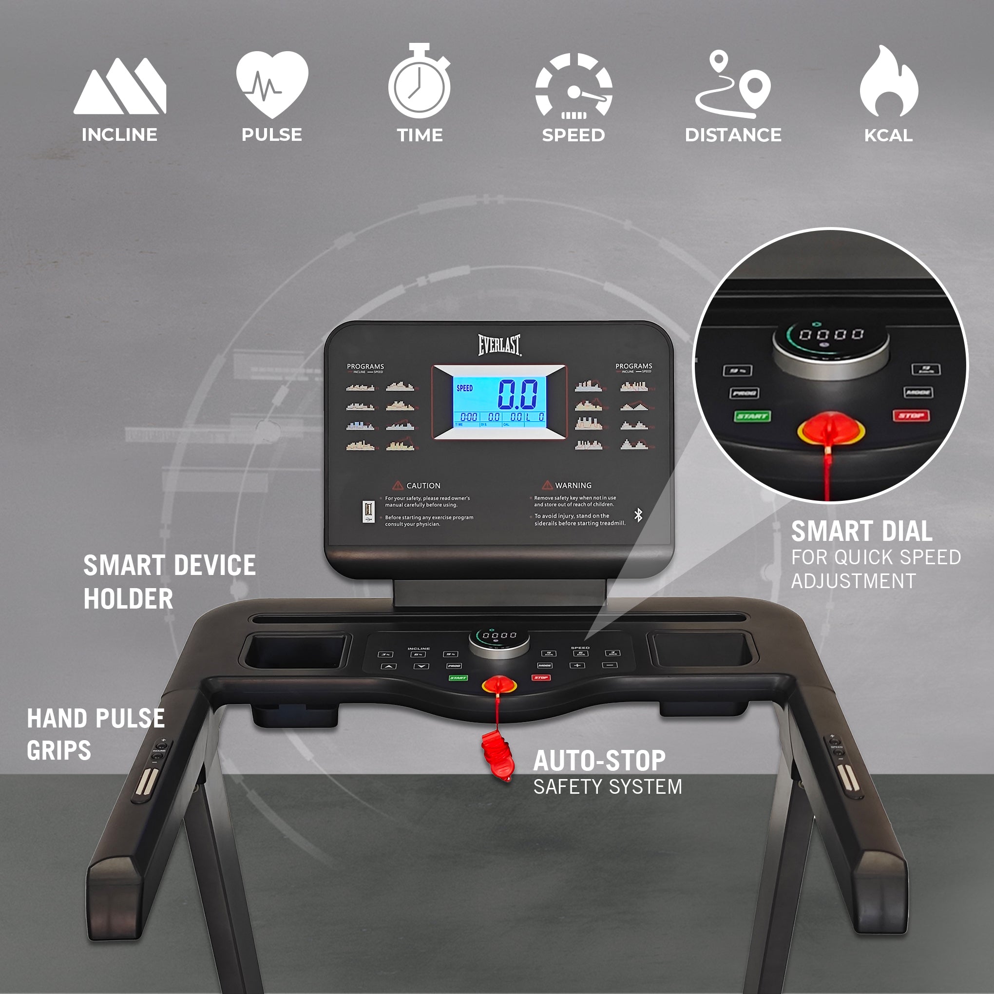 Everlast Echo Treadmill with Bluetooth & Fitness Apps – Everlast South ...