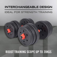 Load image into Gallery viewer, 20KG VINYL BARBELL &amp; DUMBBELL SET
