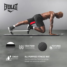 Load image into Gallery viewer, 10MM NBR FITNESS MAT - BLACK
