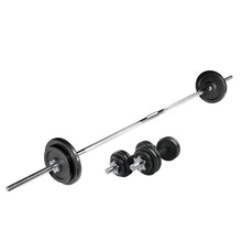 Load image into Gallery viewer, 50KG CAST IRON BARBELL &amp; DUMBBELL SET

