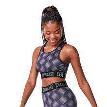 Load image into Gallery viewer, LADIES HIGH IMPACT SPORTS BRA - CARBON PRINT
